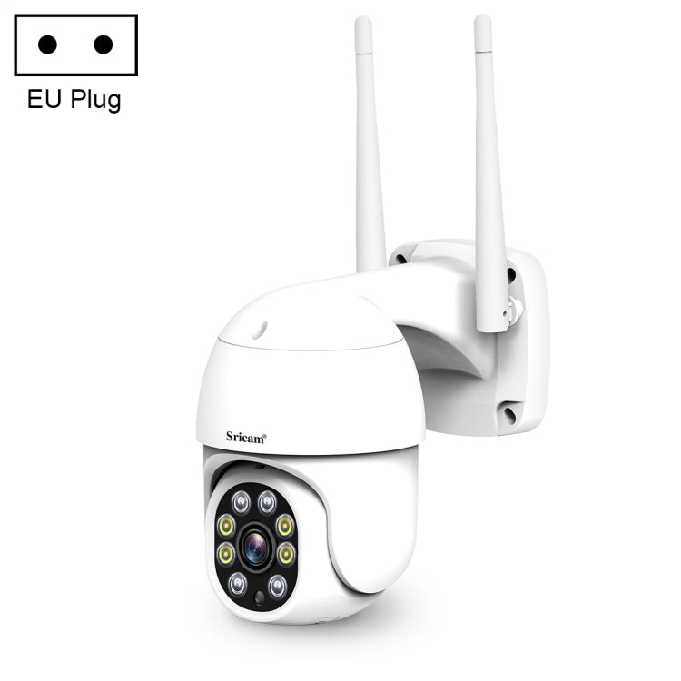 Sricam SP028 1080P HD Outdoor PTZ Camera, Support Two Way Audio / Motion Detection / Humanoid Detection / Color Night Vision / TF Card, EU Plug Eurekaonline