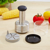 Stainless Steel Vegetable Cutter Kitchen Gadgets Onion Press Garlic Press Eurekaonline