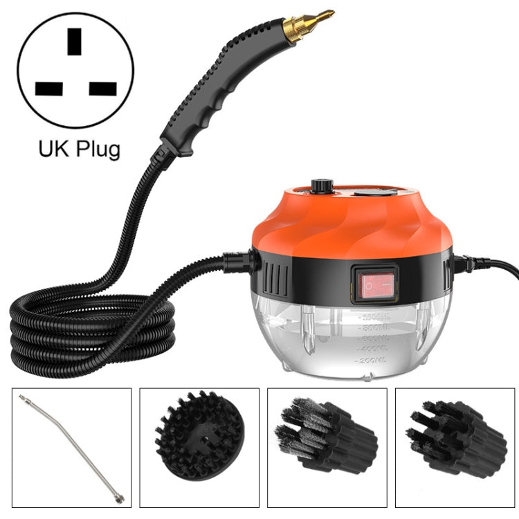 Steam Cleaner High Temperature Sterilization Cleaning Machine with 1L Water Tank 220V UK Plug(Orange) Eurekaonline