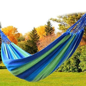 Stripe Outdoor Canvas Hammock Dual People Widening Swing Bed, Size: 190cm x 150cm Eurekaonline