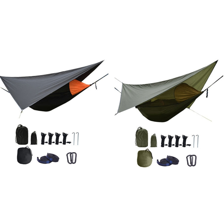 Strut Mosquito Net Hammock Diamond Sunshade Set Outdoor Camping Automatic Quick-Open Anti-Mosquito Hammock Canopy Set(Army Green) Eurekaonline