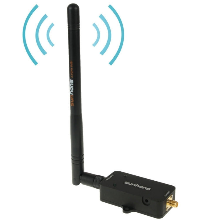 Sunhans SH24BTA-N 35dBm 2.4GHz 3W 11N/G/B WiFi Signal Booster WiFi Amplifier Wireless Repeater(Black) Eurekaonline