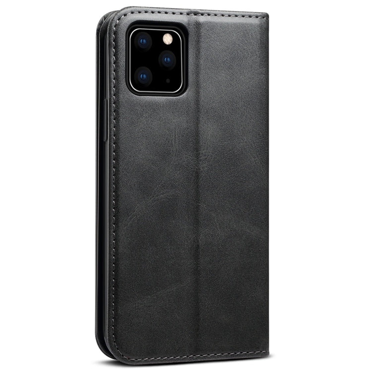 Suteni Calf Texture Horizontal Flip Leather Case with Holder & Card Slots & Wallet for iPhone 11 Pro Max(Black) Eurekaonline