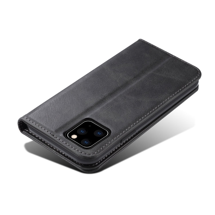 Suteni Calf Texture Horizontal Flip Leather Case with Holder & Card Slots & Wallet for iPhone 11 Pro Max(Black) Eurekaonline