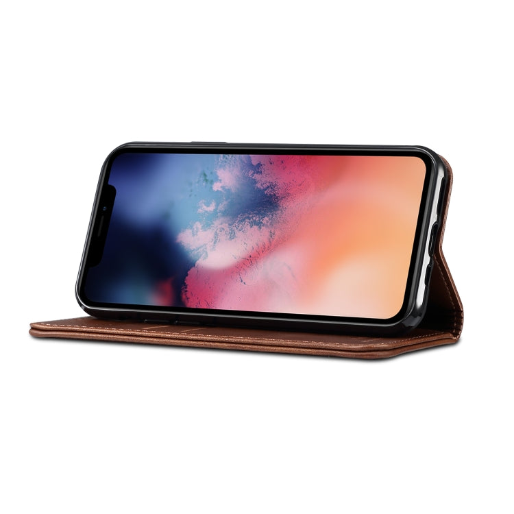 Suteni Calf Texture Horizontal Flip Leather Case with Holder & Card Slots & Wallet for iPhone 11 Pro Max(Brown) Eurekaonline