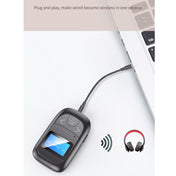 T-14 Bluetooth 5.0 2 In 1 LCD Digital Display Bluetooth Adapter Receiver Transmitter(Black) Eurekaonline