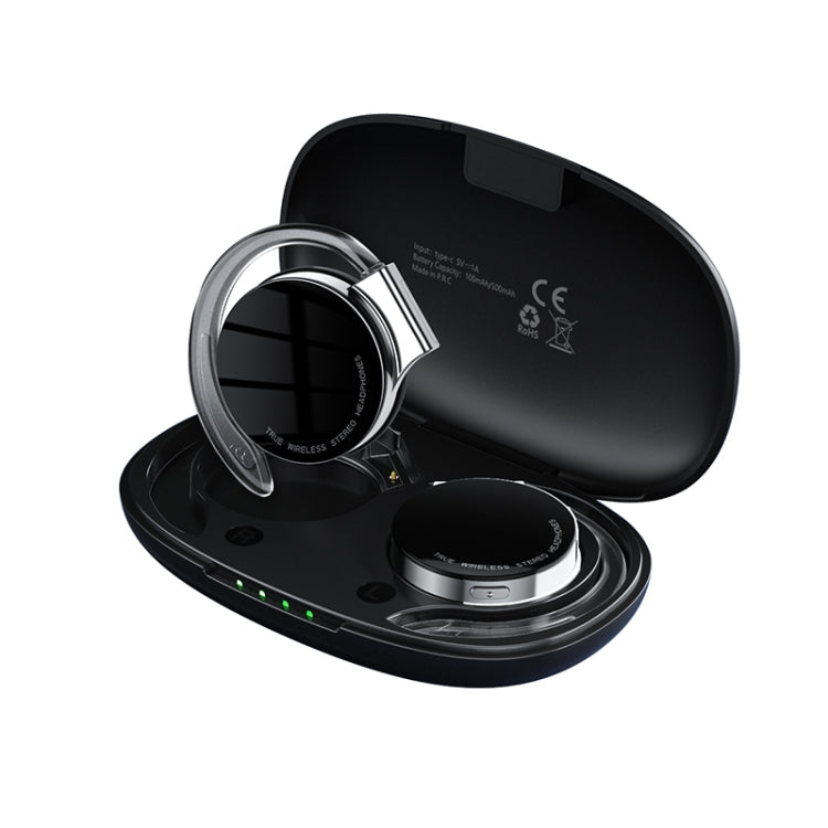 T&G F2 Ear Mount Waterproof Wireless Bluetooth Noise Reduction Earphone(Black) Eurekaonline