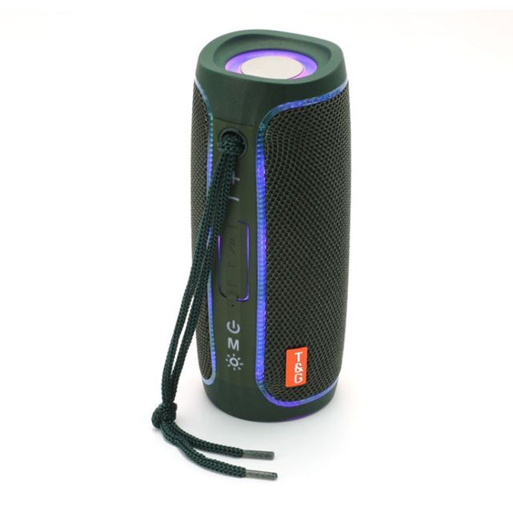 T&G TG288 TWS Portable LED Light Bluetooth Speaker(Green) Eurekaonline
