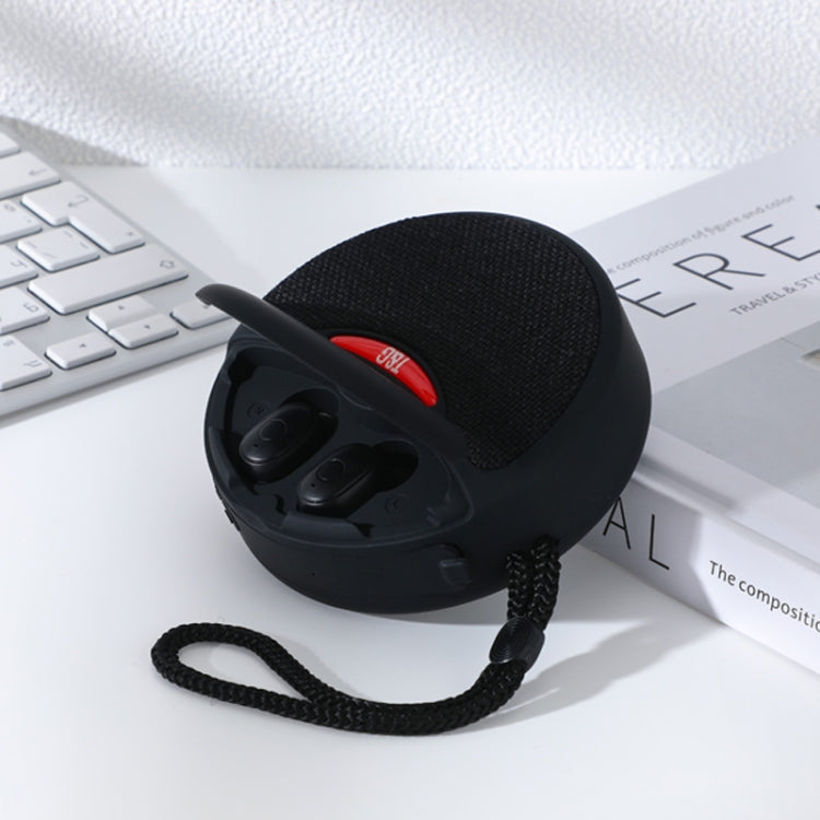 T&G TG808 2 in 1 Mini Wireless Bluetooth Speaker Wireless Headphones(Black) Eurekaonline