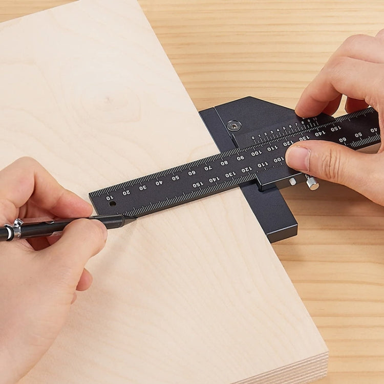 T072 Woodworking Multifunctional Aluminum Alloy Marking Ruler(T Type Ruler) Eurekaonline