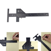 T072 Woodworking Multifunctional Aluminum Alloy Marking Ruler(T Type Ruler) Eurekaonline