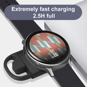 T09-S Dual USB Portable Wireless Smart Watch Charger for Samsung Watch Series(Black) Eurekaonline