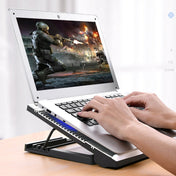 T10 Aluminum Alloy Multi Gear Adjustable Laptop Radiator(Black) Eurekaonline