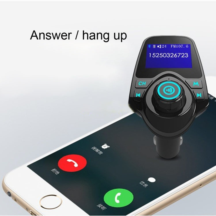 T11 Bluetooth FM Transmitter Car MP3 Player with LED Display, Support Double USB Charge & Handsfree & TF Card & U Disk Music Play Function Eurekaonline