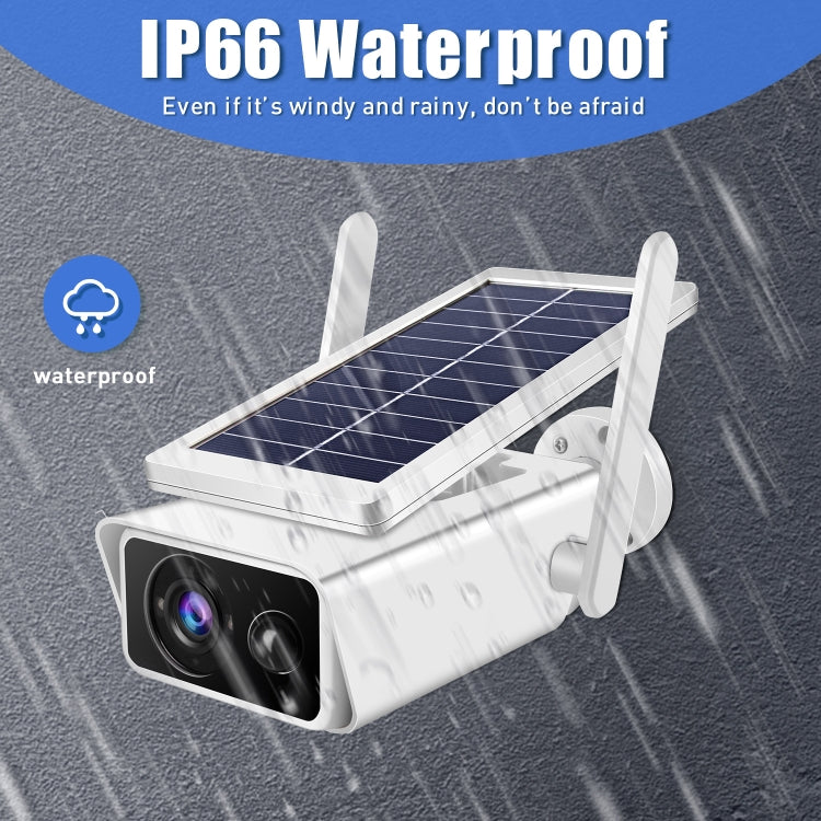 T13-2 1080P HD Solar Powered 2.4GHz WiFi Security Camera with Battery, Support Motion Detection, Night Vision, Two Way Audio, TF Card Eurekaonline