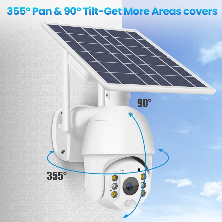 T16 1080P Full HD 4G (EU Version) Network Monitoring Solar Powered Camera, Support PIR + Radar Alarm, Night Vision, Two Way Audio, TF Card Eurekaonline