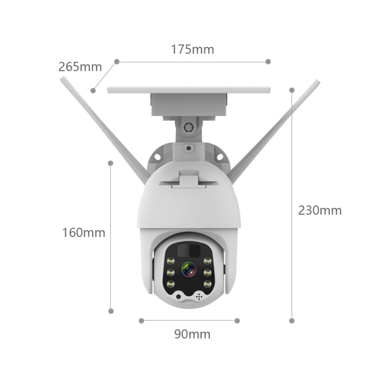 T21 1080P HD Solar Wireless IP Camera, Support Motion Detection & Infrared Night Vision & TF Card Eurekaonline