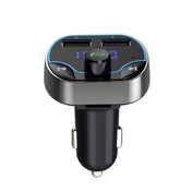 T24FM Transmitter Quick Charge Voice Navigation Car Hands-free Phone Bluetooth MP3 Player Black Eurekaonline