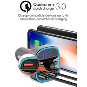 T25S Car MP3 Player Multi-function BT5.0 Dual USB Chargers Eurekaonline