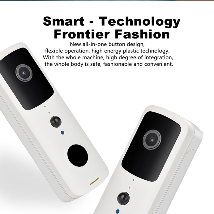 T30 Tuya Smart WIFI Video Doorbell Support Two-way Intercom & Night Vision(White) Eurekaonline