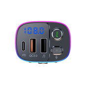 T65 Car Bluetooth FM Transmitter Dual USB Type-C QC3.0 Charger Eurekaonline