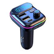 T70 Car MP3 Player FM Transmitter with Bluetooth USB Car Mobile Charger QC3.0 Quick Charge U Disk Music Player FM Modulator Eurekaonline