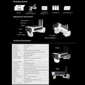 T8 1080P Full HD Solar Battery Ultra Low Power Sound Light Alarm Network Camera, Support Motion Detection, Night Vision, Two Way Audio, TF Card Eurekaonline