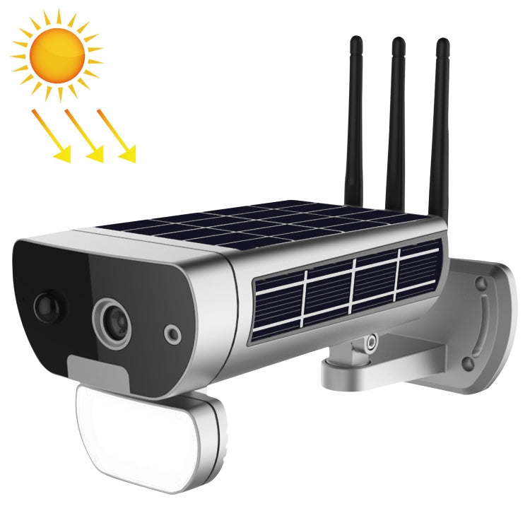 T8 1080P Full HD Solar Battery Ultra Low Power Sound Light Alarm Network Camera, Support Motion Detection, Night Vision, Two Way Audio, TF Card Eurekaonline