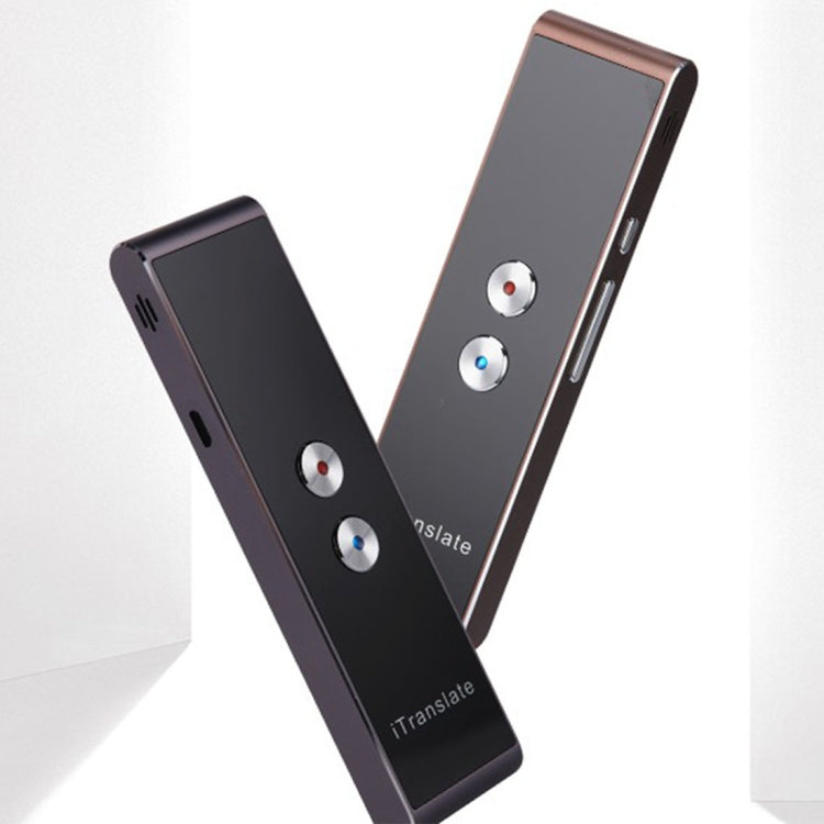 T8 Handheld Pocket Smart Voice Translator Real Time Speech Translation Translator with Dual Mic, Support 33 Languages(Black) Eurekaonline