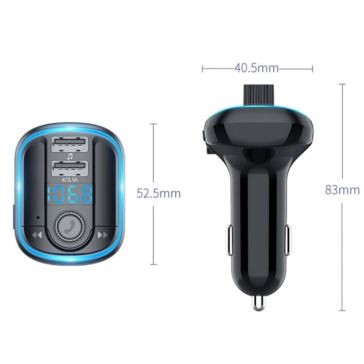 T829S Car Bluetooth Hands-free MP3 Blue Ambient Light Eurekaonline