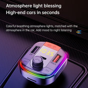 T832 Car Bluetooth FM Transmitter Colorful Light MP3 Player Powerful Quick Charger QC3.0 Eurekaonline