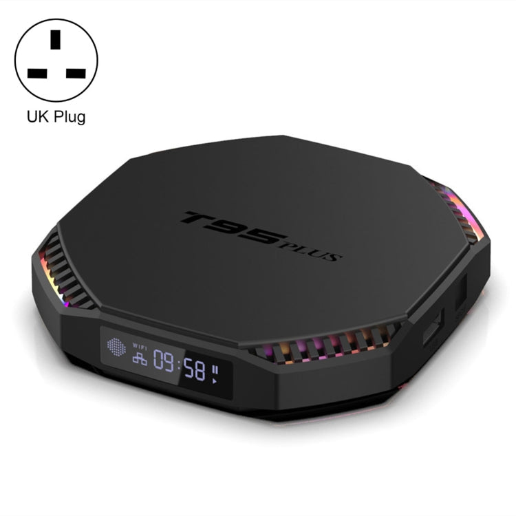 T95 Plus RK3566 Dual Wifi Bluetooth Smart TV Set Top Box, 4GB+32GB(UK Plug) Eurekaonline