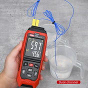 TASI Contact Temperature Meter K-Type Thermocouple Probe Thermometer, Style: TA612B Dual Channels Eurekaonline