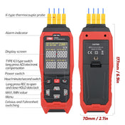 TASI Contact Temperature Meter K-Type Thermocouple Probe Thermometer, Style: TA612C 4 Channels Eurekaonline