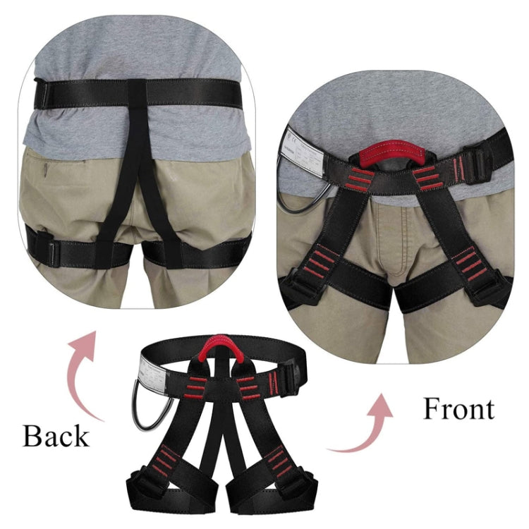 Outdoor Climbing Waist Protection Anti-fall Escape Safety Belt(Black) –  Eurekaonline