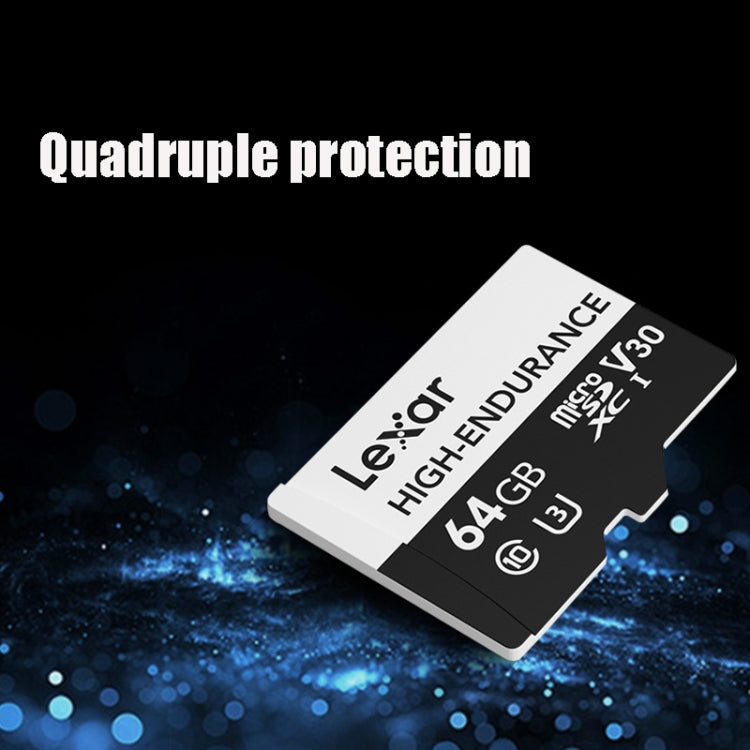 lexar microsdhc 64gb high-endurance memory card driving recorder security monitoring tf card video card