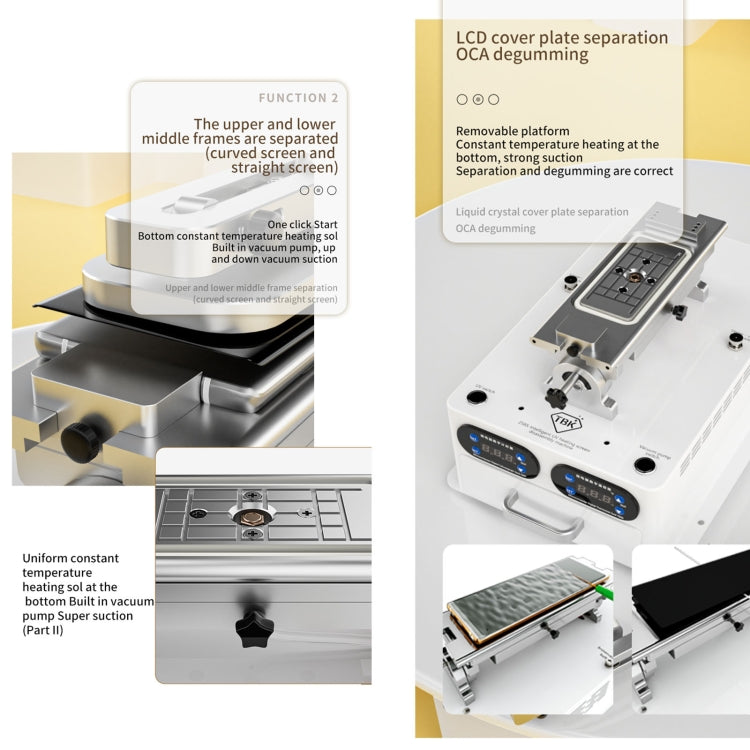 TBK 258S Intelligent Multi-function UV Cured Disassembly Machine, Plug:AU Plug Eurekaonline