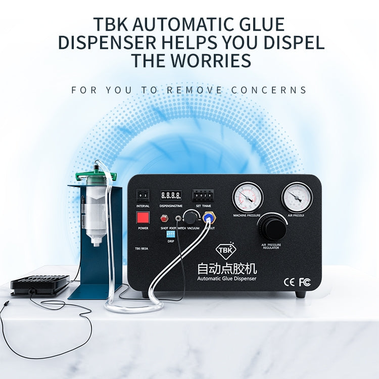 TBK-983A Built-in Pump Glue Dispenser Fully Automatic Glue Filling Machine, US Plug Eurekaonline
