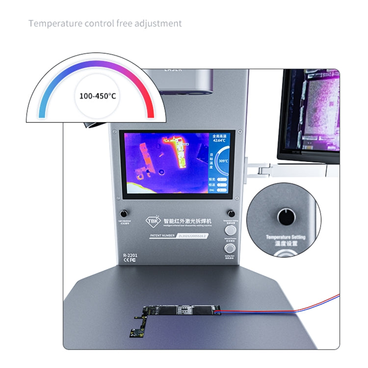 TBK R2201 Intelligent Thermal Infrared Imager Analyzer with Microscope, EU Plug Eurekaonline
