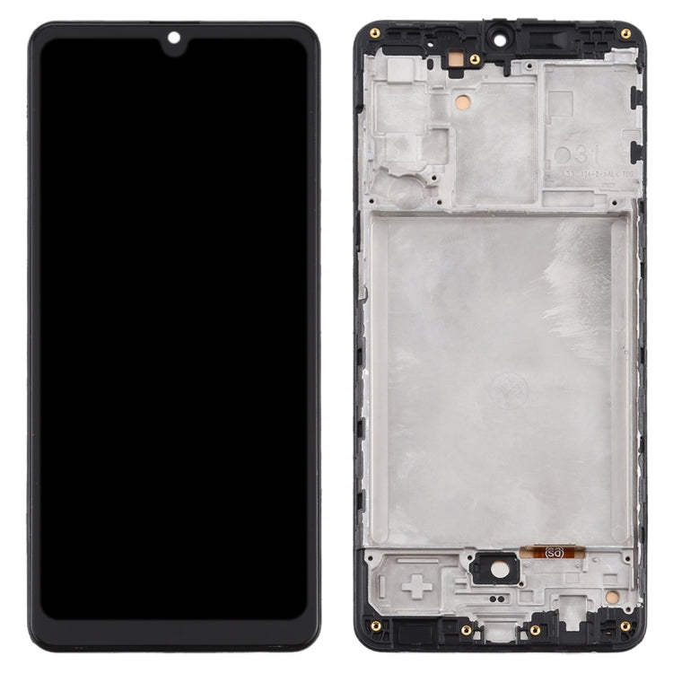 TFT LCD Screen for Samsung Galaxy A31 / SM-A315 Digitizer Full Assembly with Frame (Black) Eurekaonline