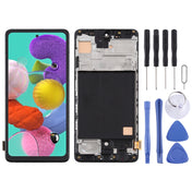 TFT LCD Screen for Samsung Galaxy A51 4G Digitizer Full Assembly with Frame (Black) Eurekaonline