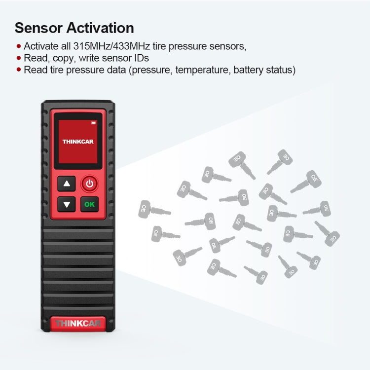 THINKCAR THINKTPMSG2 Car Tire Pressure Inspection Tool Reading Learning Sensor Activator Programming Eurekaonline