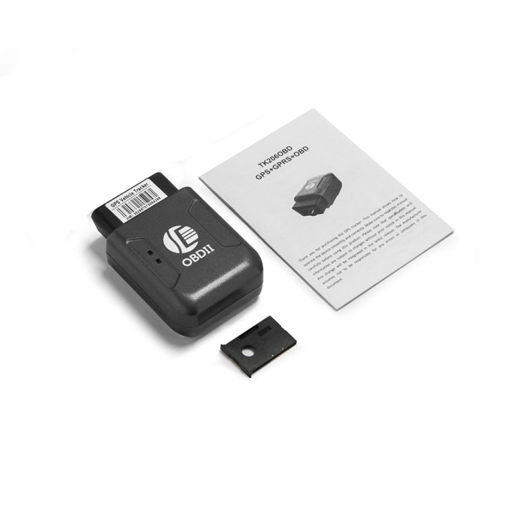 TK206 GPS OBD2 Real Time GSM Quad Band Anti-theft Vibration Alarm GSM GPRS Mini GPS Car Tracker (Black) Eurekaonline