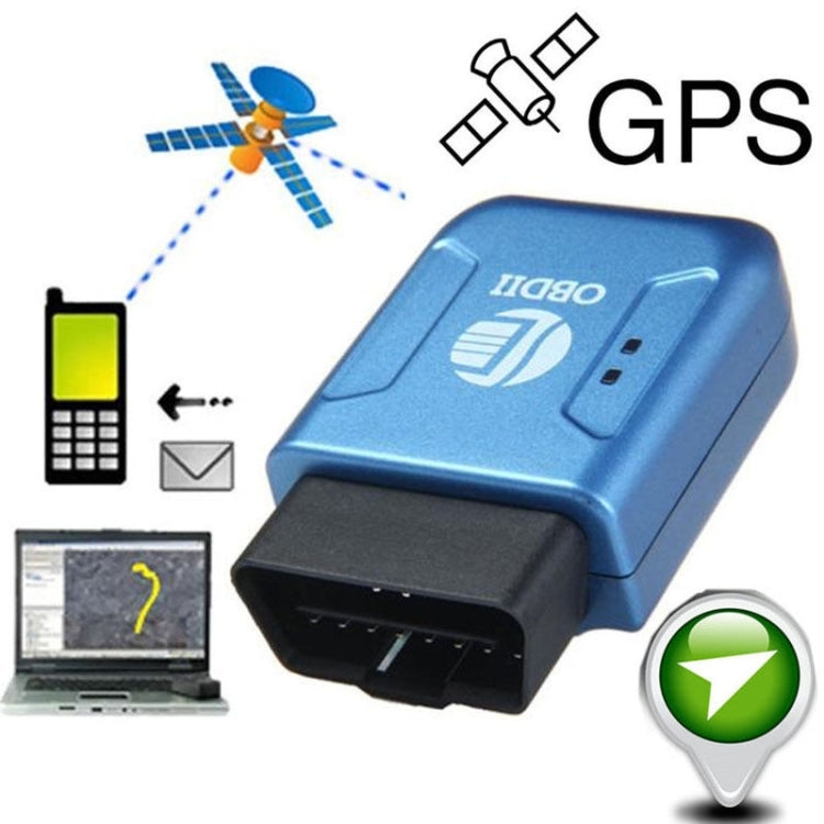 TK206 GPS OBD2 Real Time GSM Quad Band Anti-theft Vibration Alarm GSM GPRS Mini GPS Car Tracker (Blue) Eurekaonline