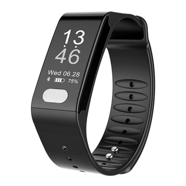 TLW T6 Fitness Tracker 0.96 inch OLED Display Wristband Smart Bracelet, Support Sports Mode / ECG / Heart Rate Monitor / Blood Pressure / Sleep Monitor (Black) Eurekaonline