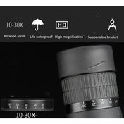 TM2 10-30X50 Continuous Zoom Single Tube HD High Magnification Telescope Eurekaonline