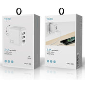 TOTUDESIGN CACA-023 Sharp Series 2.4A Three USB Travel Charger Power Adapter, US Plug (White) Eurekaonline