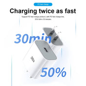 TOTUDESIGN CACQ-010 Glory Series 20W Type-C / USB-C Fast Charging Travel Charger Power Adapter, CN Plug(White) Eurekaonline