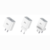 TOTUDESIGN CACQ-011 Glory Series 20W Type-C / USB-C Fast Charging Travel Charger Power Adapter, UK Plug(White) Eurekaonline