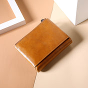 TP-185 Oil Wax Leather Multi-functional RFID Dual Zippers Wallet(Brown) Eurekaonline